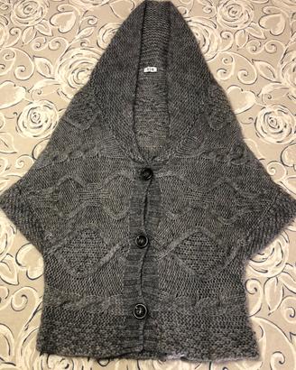 Cardigan corto Donna in lana, tg S, grigio
