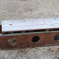 Slitta da Carico Vintage in Legno Massello