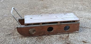 Slitta da Carico Vintage in Legno Massello