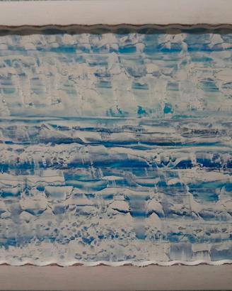 Quadro mare ,olio su legno 23 x 29 con cornice