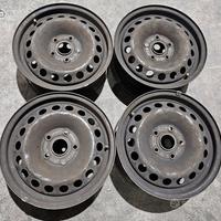 4 cerchi ferro volkswagen golf r15 ft3198