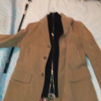 giacca in camoscio da uomo con gilet in lana inter