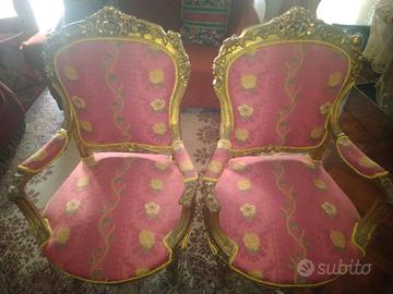 Coppia di Poltrone Luigi XVI