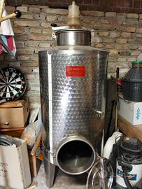 Botte serbatoio fermentazione vino inox Marchisio