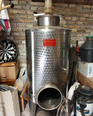 Botte serbatoio fermentazione vino inox Marchisio