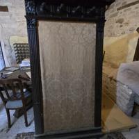 Attaccapanni in legno e stoffa