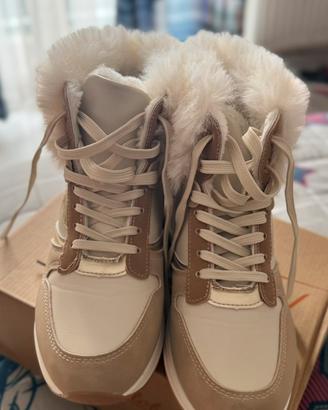 Scarpe con eco pelliccia