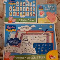 Peppa pig scuola di scrittura + libro ABC + libro