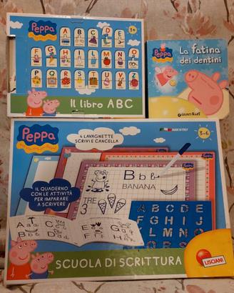 Peppa pig scuola di scrittura + libro ABC + libro