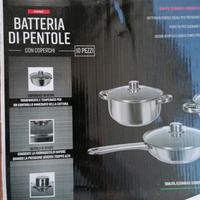 batteria pentole 10 pezzi