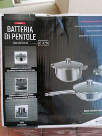 batteria pentole 10 pezzi