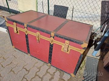 baule vintage bordeaux 