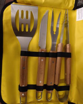 BBQ  pratico Set di 4 utensili da Barbecue