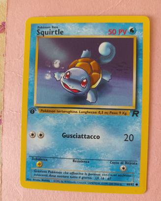 CARTA POKEMON SQUIRTLE 68/82 TEAM ROCKET ITALIA  