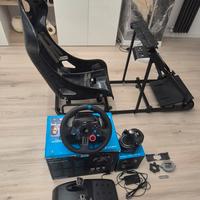 Postazione Sim Racing modificata + Logitech G29
