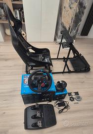 Postazione Sim Racing modificata + Logitech G29