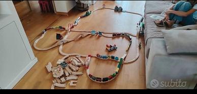 Pista in legno trenino