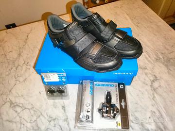 scarpe MTB Nuove Shimano con Attacchi e pedaline