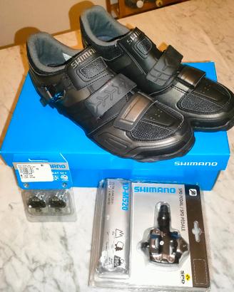 scarpe MTB Nuove Shimano con Attacchi e pedaline