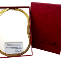 Catenina girocollo Unisex Acciaio  Placca oro