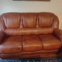 Divano 3 posti Marrone Cognac - Come nuovo