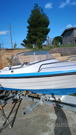Motoscafo 5,30mt con motore 25cv + carrello ?