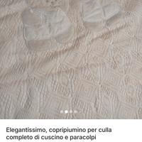 copripiumini per culla completo di cuscino
