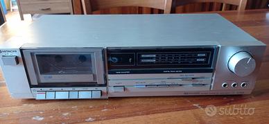 Hitachi D E 22 stereo cassette tape deck hi fi
