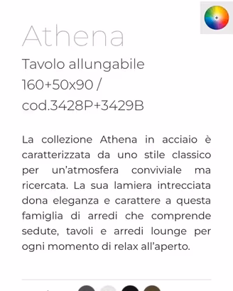 Tavolo da esterno EMU Athena