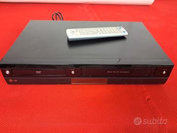 VIDEOREGISTRATORE VHS LETTORE DVD LG