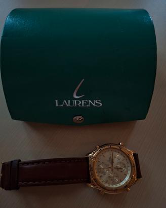 orologio cronografo Laurens placcato oro giallo