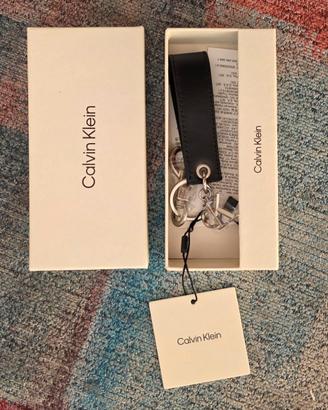 PORTACHIAVI CALVIN KLEIN BOLD CK LOGO KEY FOB