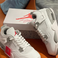 Air Jordan 4 Retro White Oreo (bianco/grigio) 41