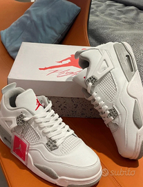 Air Jordan 4 Retro White Oreo (bianco/grigio) 41