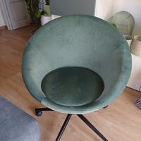 sedia scrivania verde velluto Maison du Monde