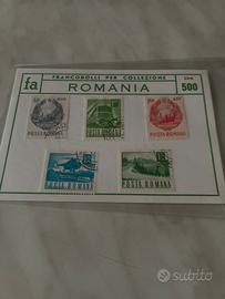Francobolli romania sigillati 1958