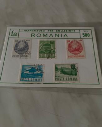 Francobolli romania sigillati 1958