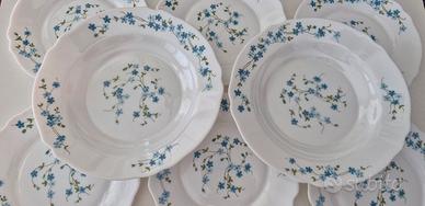 Set 8 piatti in vetro opalino originali Arcopal 