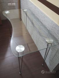 Scrittoio in vetro "a fagiolo"