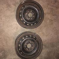 2 Cerchi in Ferro da 13 Fiat Panda - Seicento etc