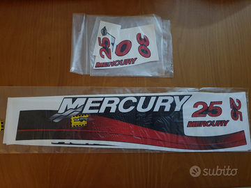 Decalcomanie kit adesivi mercury 25