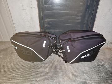 Borse laterali da moto B30 - 20-30 litri Nero

