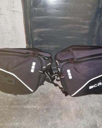 Borse laterali da moto B30 - 20-30 litri Nero

