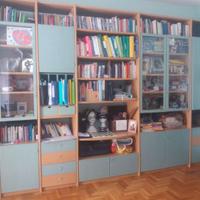 Mobile soggiorno libreria in legno come nuovo