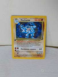 Carta Pokemon Machamp olografico 1ª edizione