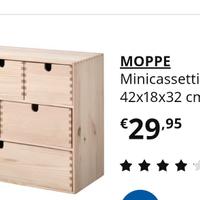 Cassettiera Moppe Ikea