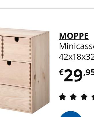 Cassettiera Moppe Ikea