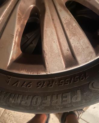 4 cerchi in Lega Originali Citroen 16 195/55/R16