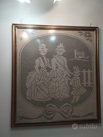 Quadro a uncinetto fatto a mano