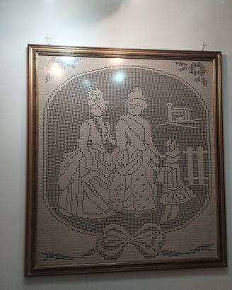 Quadro a uncinetto fatto a mano